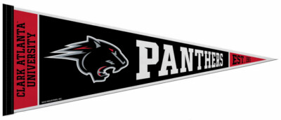 Clark Atlanta University PANTHERS Official NCAA Team 12x30 Felt PENNANT