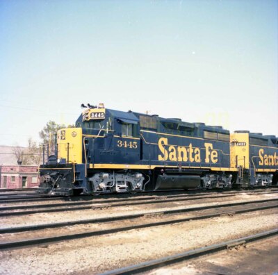 1975 ATSF Santa Fe Locomotives #3445 / #2906 - Vintage Railroad ...