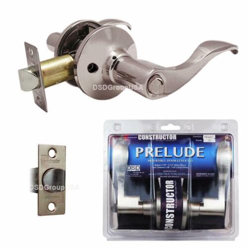 Constructor Prelude Satin Nickel Türschloss Set Hebel Einstieg Sichtschutz Durchgang Attrappe - Bild 5 von 11
