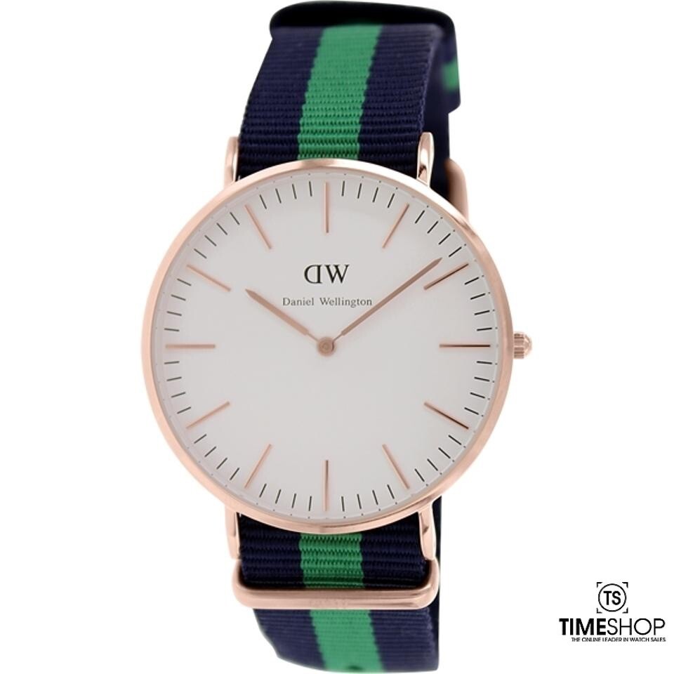 Daniel Wellington Warwick White Dial SS Textile Quartz Mens Daniel Wellington Warwick White Dial SS Textile Quartz Mens