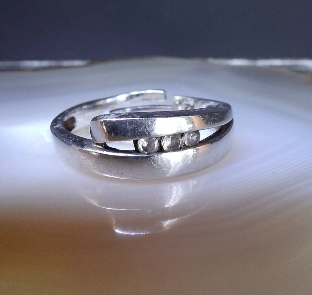 Breiter Ring Aus 925 Silber Mit 73 Zirkonia