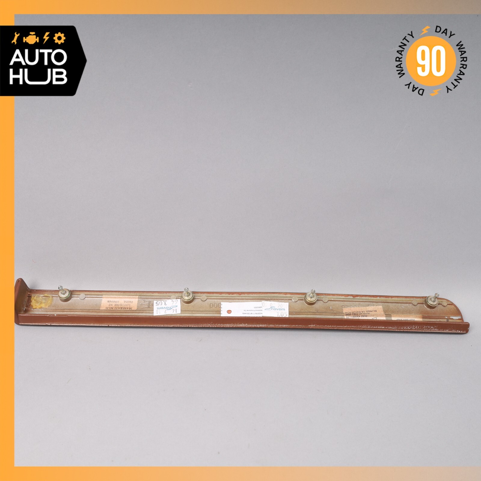 09-13 Maserati Quattroporte Right Passenger Side Dashboard Panel Trim Wood OEM