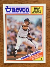 1988 Topps Revco League Leaders #14 - Fernando Valenzuela, L. A. Dodgers - NMMT
