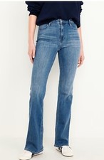 Old Navy high waisted wow flare jeans SZ 12 Regular Medium Wash