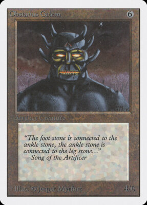 Obsianus Golem Unlimited Edition - Moderately Played