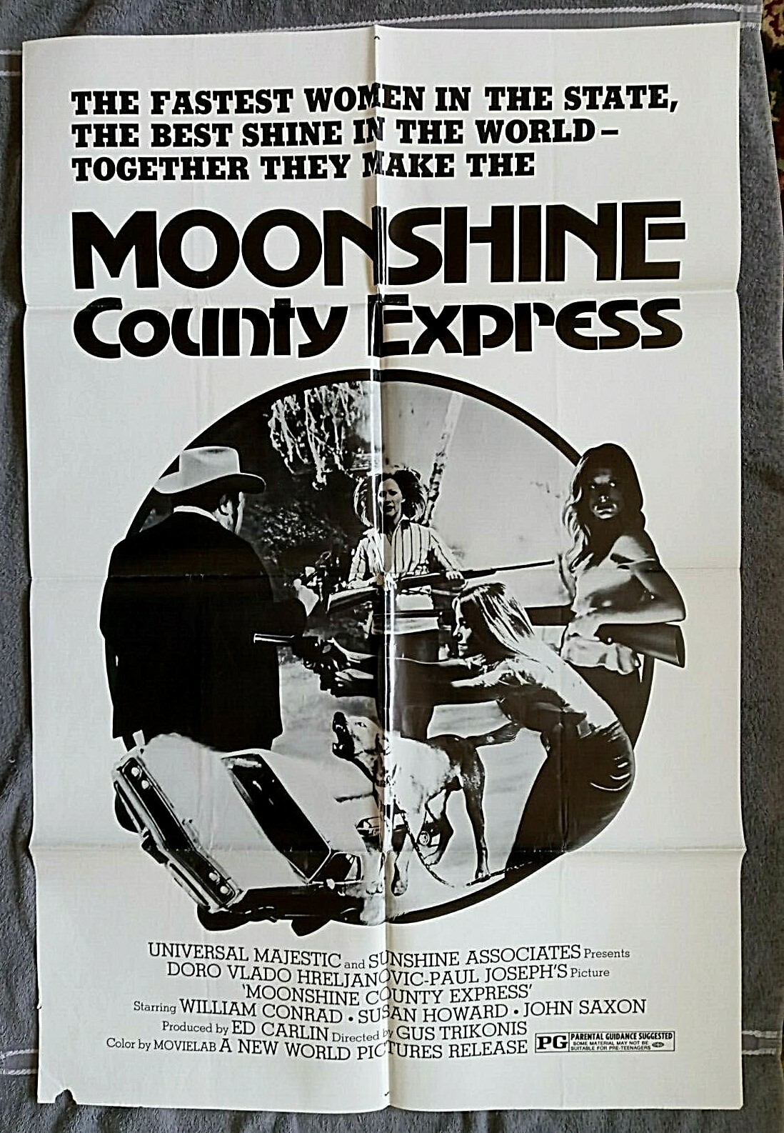 Moonshine County Express Movie Poster CLAUDIA JENNINGS John Saxon