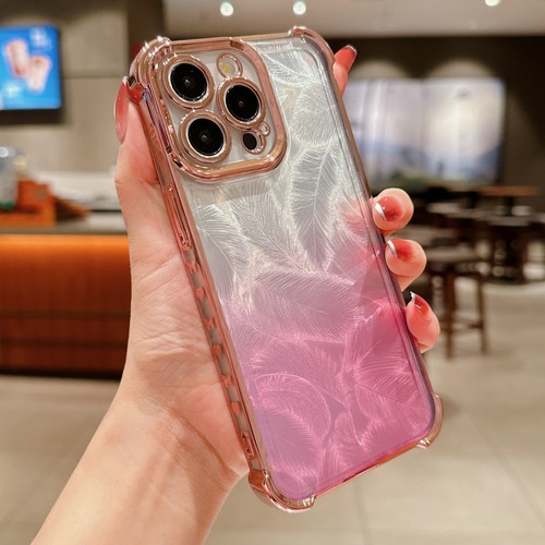 For iPhone 15 14 13 12 Pro Max 11 Plume Galvanic TPU Shockproof Case Cover - Picture 16 of 21