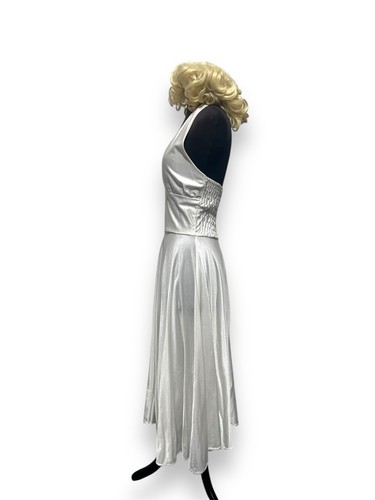 White Marilyn Monroe Dress Size Small - Ex Hire Fancy Dress Costume - Picture 3 of 6