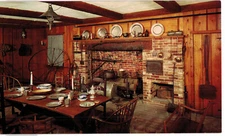 POSTCARD MEMORIAL CONTINENTAL HALL COLONIAL KITCHEN WASHINGTON DC DAR OKLAHOMA