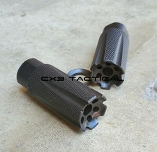 .17 HMR Muzzle Brake 1/2-28 TPI Linear Compensator Knurled Muzzle Brake 17HMR