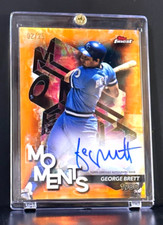 2024 TOPPS FINEST CHROME ORANGE REFRACTOR GEORGE BRETT SP AUTO 02/25 K.C. ROYALS