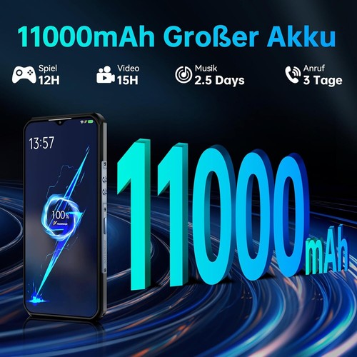 2025 OUKITEL WP35 5G cellulare da esterno Android 14 24 GB + 256 GB 11000 mAh smartphone - Foto 5 di 11