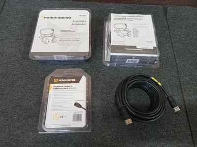 Humminbird Trolling Motor Transducer Mount,Minn Kota Adapter cable,Ethernet Cabl