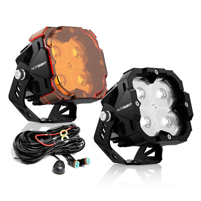 2units NOVSIGHT 3'' Off Road LED Light Pods Driving Fog Flood Spotlight Bright