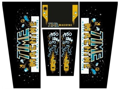 Data East Time Machine Pinball Machine CABINET Decal Set | eBay