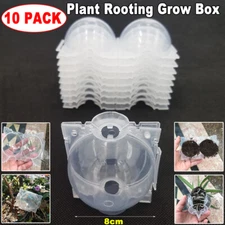 10Pcs 8CM Plant Root Ball Visible High Pressure Propagation Grow Layer Pod Balls