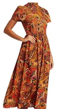 NWT Rhode Heidi Paisley Maxi Dress Size 2 / 4