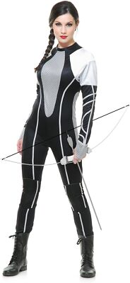 Survivor Jumpsuit Games Warrior Hunger Fancy Dress Halloween Sexy ...