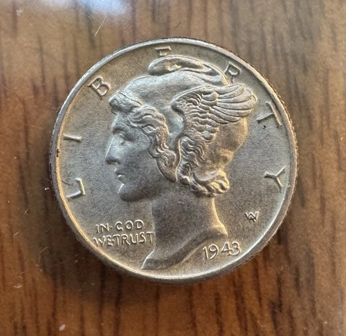 1943-P Mercury Silver Dime Lustrous Superb Gem BU++ - Lot 1 of 2