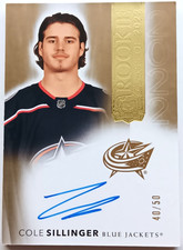 2021-22 UD The Cup Rookie Class of 2022 Gold Auto Cole Sillinger /50 Jackets 