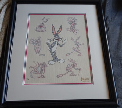 Warner Bros Bugs Bunny Persona Art Cel Animation Art
