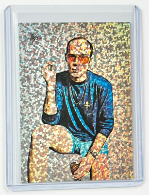 Hunter S. Thompson Limited Artist Signed ''American Icon'' Refractor Card 1/1