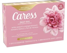 Caress Daily Silk Floral Oil Essence Bar Soap 3.75 oz 16 Bars