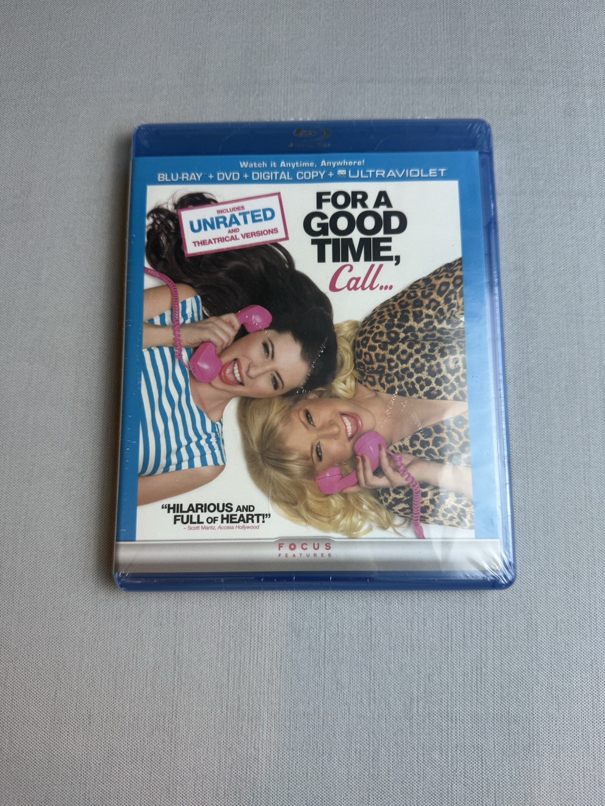 NEW* For a Good Time Call (Blu-ray) Ari Graynor Justin Long Kevin Smith. 2 Discs