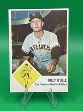 1963 Fleer Baseball Set-Break # 66 Billy O'Dell Clean Sharp No Creases