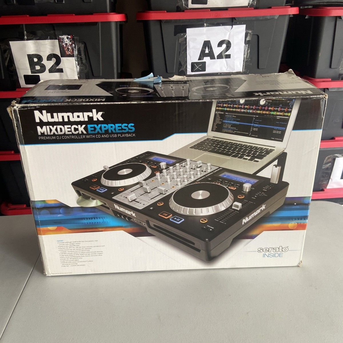 Numark Mixdeck Express DJコントローラー Numark Mixdeck Express Double Deck Controller - Black for sale