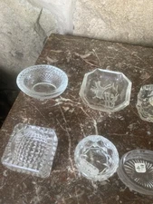 85 Antique Glass Open Salt Cellar Dip  Victorian~Art Deco~Vintage Wedding