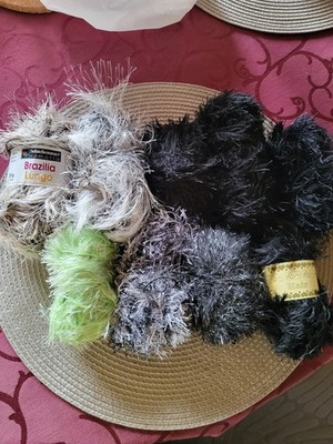370g Rellana Hair und Schachenmayr Brazilia Fransengarn gebraucht