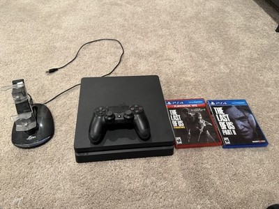 Sony PlayStation 4 Slim Console. 1TB Black W/ Controller & 2 Games.  Tested.