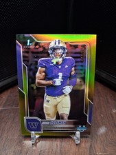 2025 Bowman Chrome Jonah Coleman 1st Bowman Yellow Refractor /350 Go Broncos!