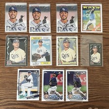 Taj Bradley Rookie Card Lot (11) Topps Chrome Platinum Heritage Rays RC