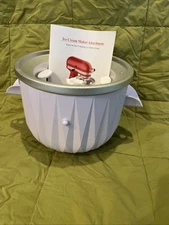 KitchenAid Ice Cream Maker Attachment: Freeze Bowl, Dasher & Drive Assembly