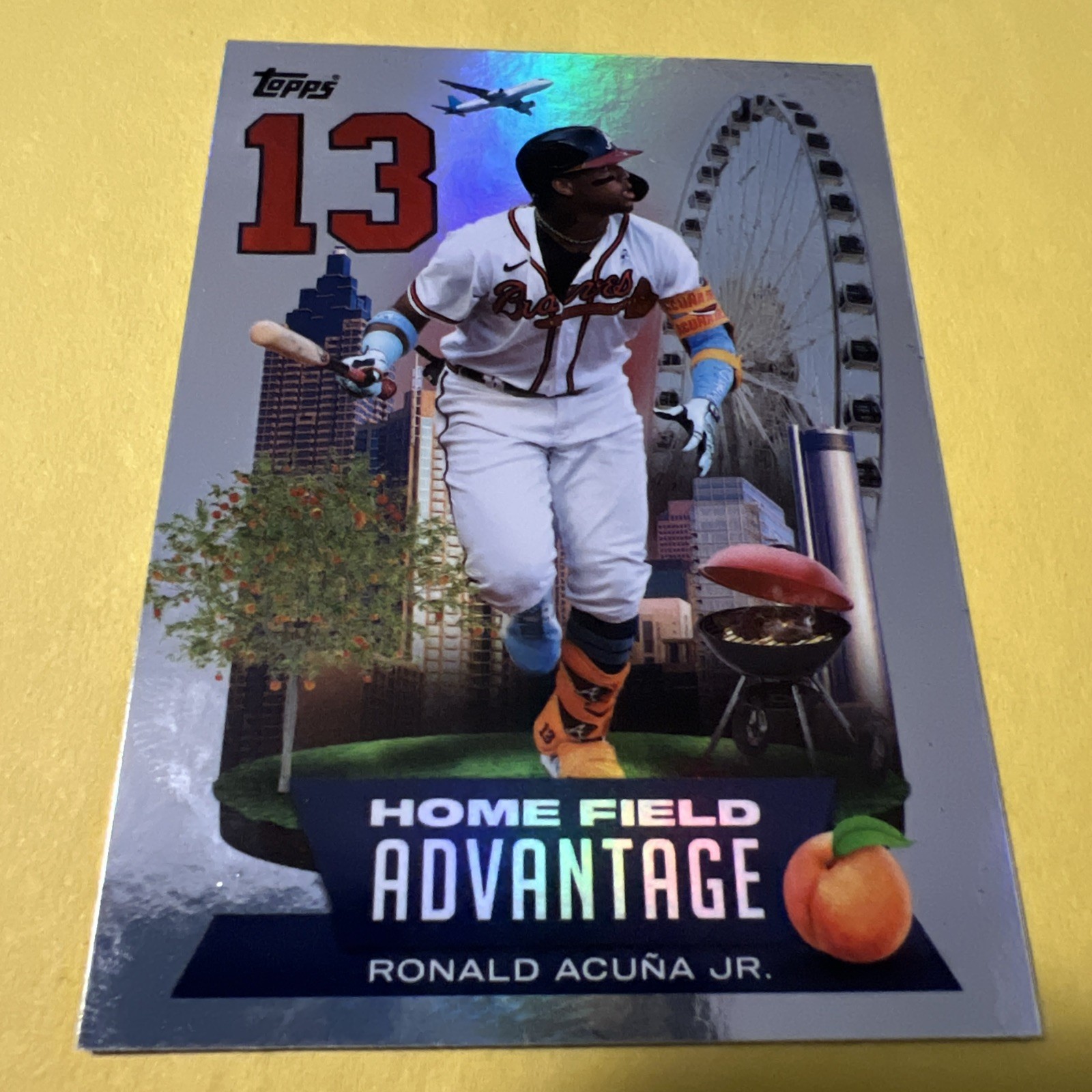 Ronald Acuna Jr. 2022 Topps Series 1 HA-2 Home Field Advantage NM Near Mint Holo
