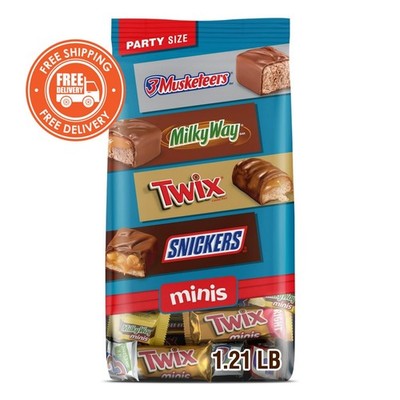 Mars Mixed Minis Variety Snickers Twix Milky Way 3 Musketeers 19.49oz