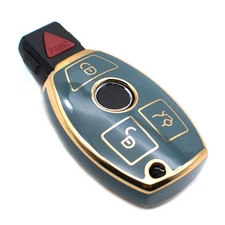 Key Fob Cover Compatible with Mercedes Benz CLS CLA CLK GL R SLK AMG A B C S ...