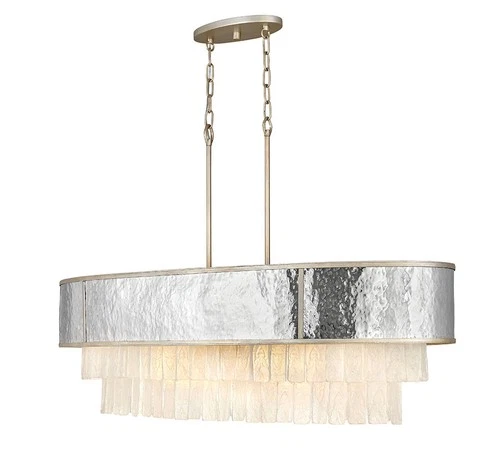 Fredrick Ramond FR32709 Gold Reverie 10-Light 43"W Crystal Linear Chandelier - Picture 1 of 4