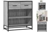 Sideboard Anrichte Schrank Lowboard Wohnzimmer Grau Sonoma 68X35X76 Cm Holzwerks