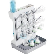 SuoXing Vertical Baby Bottle Drying Rack,Space Saving Countertop Baby Drying Rac