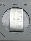 Valcambi Suisse 10 Gram Silver Bar  10g Bar .999 Fine Silver From Valcambi Pack