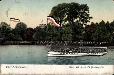 Postcard Berlin Köpenick Oberschönweide, Moerners Flower Garden - 10437706