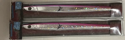 Lot of 2 Shimano Butterfly Jig JBTL200 Pink Silver 7oz - Image 1 of 4
