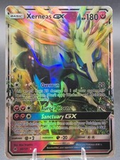 Xerneas GX 90/131 Holo Ultra Rare Forbidden Light Pokemon DMG Crease Top Corner on eBay