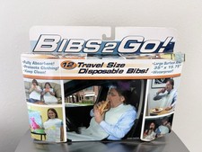 12-Pack Disposable Adult Bibs - Eating Bib for Senior Citizens - Slip-on