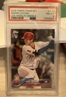 2018 Topps Team Set - Los Angeles Angels Shohei Ohtani #A-17 (RC) Rookie Psa 8