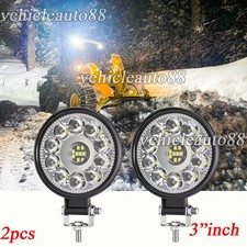 Snow Plow 3inch White Led Work Lights Truck Tractor Headlight Tractor Suv Utv Snow Plow 3inch White Led Work Lights Truck Tractor Headlight Tractor Suv Utv