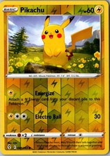 Carta Pokemon Pikachu Reverse Holo 049/203 comune SWSH07: Cieli in evoluzione LP